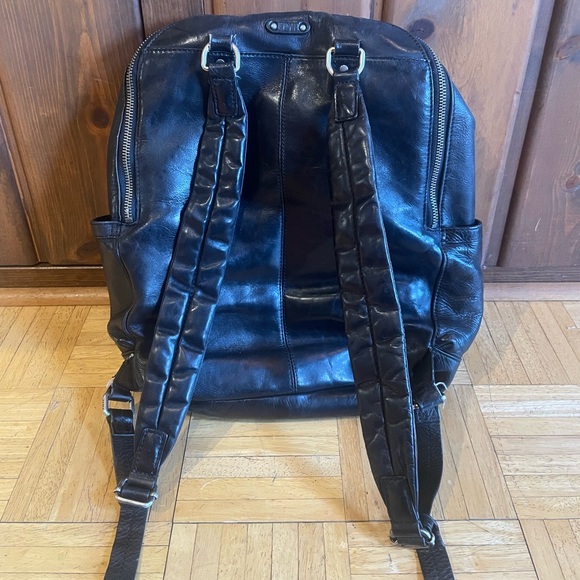 Frye Black Leather Backpack - Picture 3 of 6